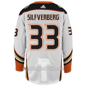 Män Ishockey Anaheim Ducks Tröja JACOB SILFVERBERG 33 Adidas Vit Authentic